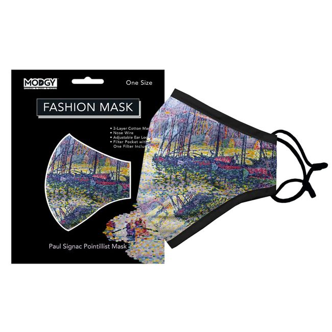 Modgy SIGNAC NOTRE-DAME-DE-LA-GARDE 3-layer Cloth Art Fashion Face Mask