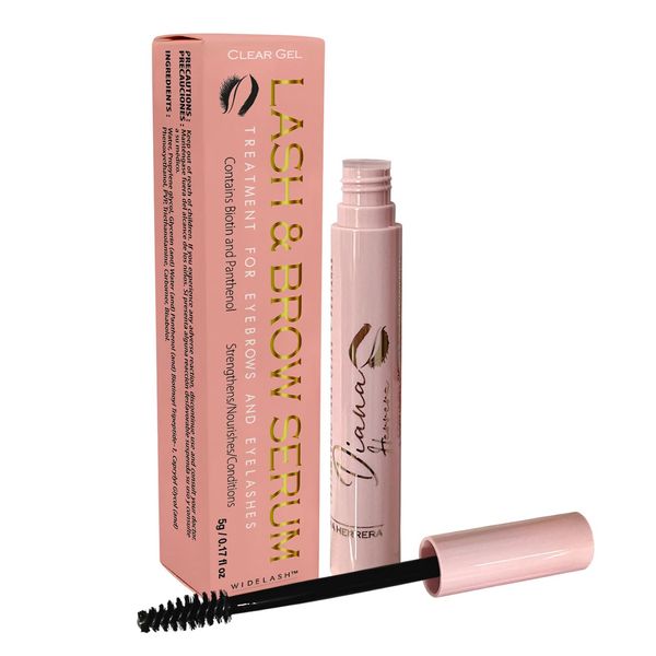 DIANA HERRERA ""Brow and lash enhancing serum for thicker, and fuller appearance, nutritious, strengthening, and conditioning formula, transparent, 0.17 fl oz (5ml) .""