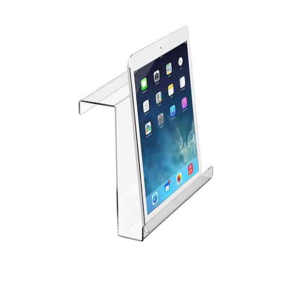 Treadmill Tablet Holder - Exercise Bike Reading Stand/Acrylic Book Holder - Clear Acrylic Stand for Ipad, Tablet, Magazines and Books (11x11x2.5 Inches)
