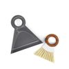Mini Broom Dustpan Set Bamboo Plastic 7" Compact Handy Tool for Quick Cleanups