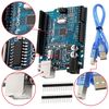 AZDelivery Compatible with ATmega328P CH340 Microcontroller Board 16MHz 5V Compatible with ATmega328, with USB Cable, Compatible with Boards Including E-Book!
