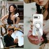 Google Pixel 9A Case, Clear with Ring, Compatible with Both Vertical and Horizontal, TPU Soft, Shockproof, Smartphone Case, Pixel 9a, Transparent, Lightweight, Thin, Stand Function, Protective Cover