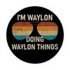 I'm Waylon Doing Waylon Things Retro Sunglass Personalized PopSockets Swappable PopGrip