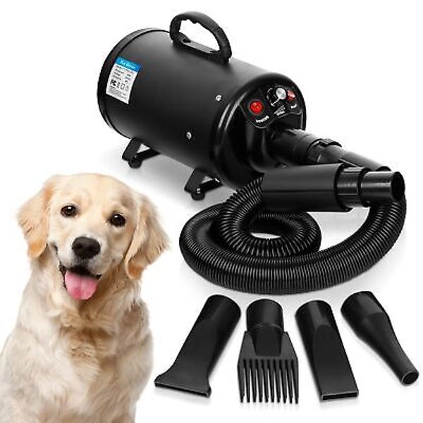 Epetlover Dog Hair Dryer 3.2HP/2400W Household Pet Grooming Blower, Speed-Adj...