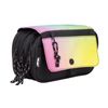 MILAN® Sunset 4 Zip Pencil Case with Flap - Black
