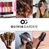 Olivia Garden Fingerbrush™ Combo 100% Boar & Ionic Nylon Paddle Hair Brush Medium - Scalp Shape, Massage, Comfortable, Anti-Static & Vented Hairbrush