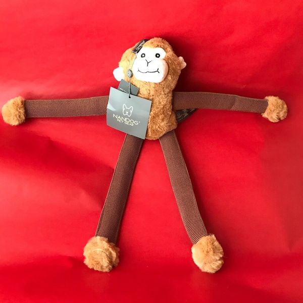 Dog NANDOG PET GEAR My BFF Monkey The Bungee Dog Toy  Size : 18"x 5"