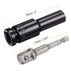sourcing map 1/2" Drive Socket Accessory Set, 10mm Deep 6-Point Impact Socket 3" Length and 1/4" Hex Shank Adapter