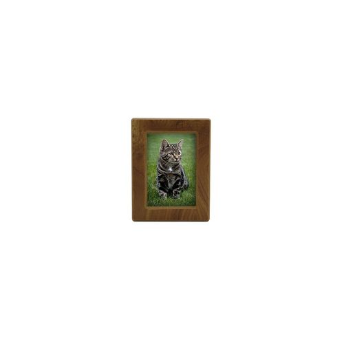 Near & Dear Pet Memorials MDF Photo Urn, 25 Cubic Inch, Natural Finish