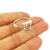 Equestrian Horse Stirrup 925 Sterling Silver Ring (O)