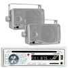 New Detachable Face Marine USB Stereo & Wireless Bluetooth 2 Silver Box Speakers