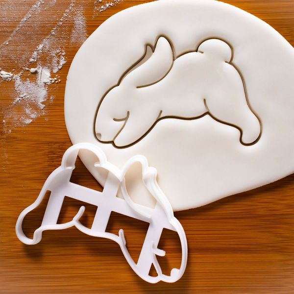 Yoga Bunny Downward Pose Cookie Cutter namaste exercise wellness retreat Easter