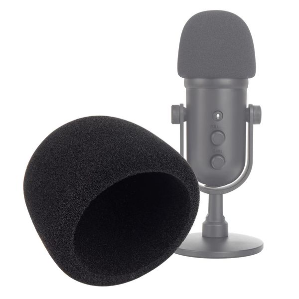 YOUSHARES Seiren V2 Mikrofon Popschutz - Mikrofon Schaumstoff Kompatibel mit Razer Seiren V2 Pro/Razer Seiren V2 X, Mikrofon Schallschutz Pop Filter