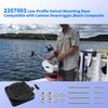 Vanshly 2207003 Low-Profile Swivel Mounting Base Compatible with Cannon Downrigger,Black Composite