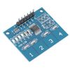 Liccx 5Pcs Touch Switch Module,TTP224 Digital Capacitive Touch Sensor Switch,4 Channels Touch Sensor Switch Digital Sensor Electrical Equipment