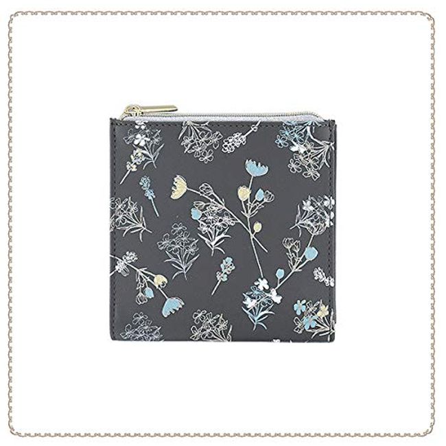 FLOWERING GPO0229-GY Flower Ring Sanitary Pouch Flower Gray