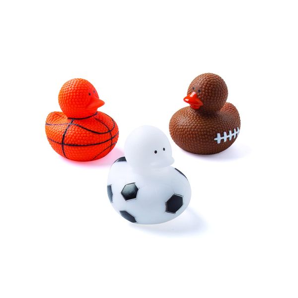 Fun Express Sports Ball Rubber Duckies - Toys - 12 Pieces