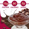 ProtiDIET Chocolate Instant Pudding Mix - Gluten free, Low Fat, High Protein Snacks with Nutritious Minerals, Quick and Easy-to-Prepare Chocolate Pudding - 7 Pudding Mix Pouches Per Box