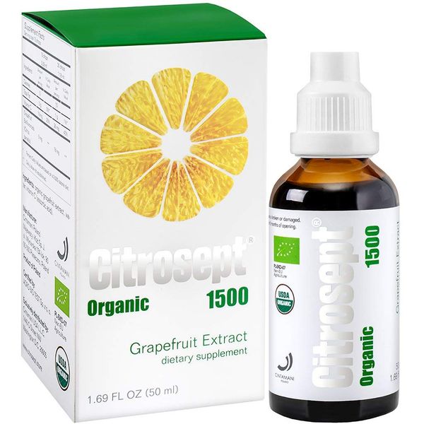 Citrosept Organic Grapefruit seed extract with bioflavonoids GSE 1500, 50 ml