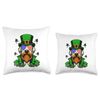 St Patrick Otterhound Dog Leprachaun Patricks Day Throw Pillow