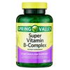 Spring Valley Super Vitamin B Complex Calcium Carbonate, Ascorbic Acid 250 Tablets - Set by Basket Goods