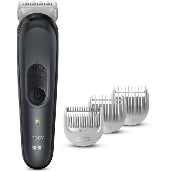 BRAUN BG3350 Gentle Gray Body Groomer (AC Rechargeable)