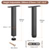 sourcing map 2 Sets Adjustable Height Bed Frame Support Legs Replacement Bed Center Slat Support Legs(250mm-270mm/9.8"-10.6")