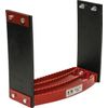 KM Universal Bolt-On Flex Step - Red flexible step for tractors