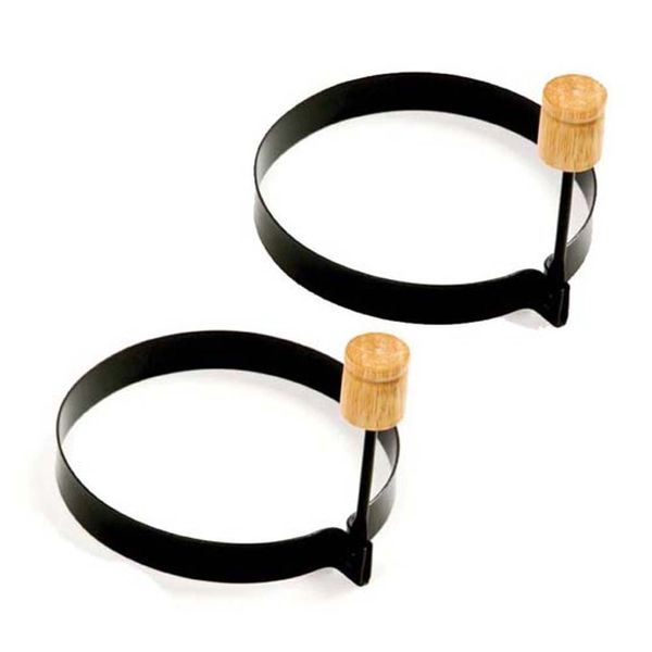 Norpro Round Pancake/ Egg Rings, Black, 4 Inch