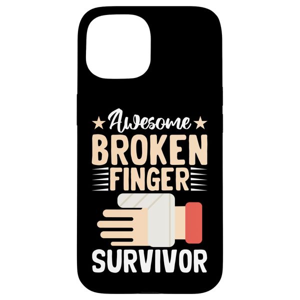 Broken Bones: Awesome Broken Finger Survivor Case for iPhone 15