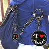 Soccerer Acrylic Key Holder (Smile Pattern/Black)