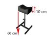 Pedicure Footrest SPA for Beauty Salons Black