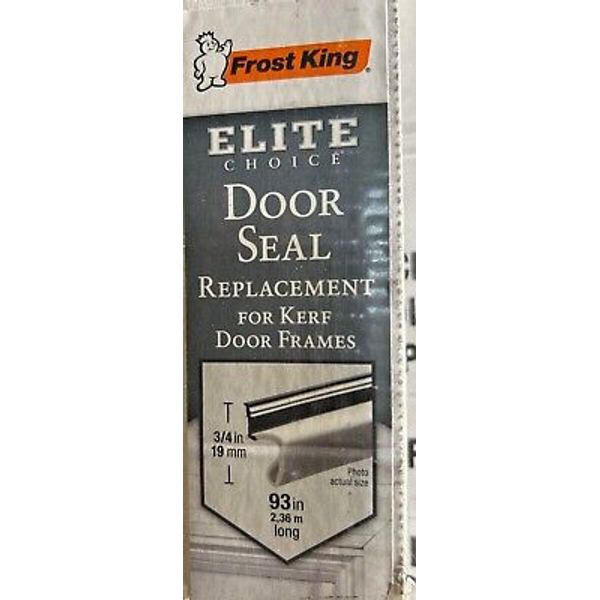 3 Pack 3/4 In x 1/2 In. X 93 In White Elite Lifetime Kerf  Door Weather Seal New