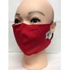 2021 FACE MASK ~ POMCHIES ~ RED ~ RED & NAVY BRAIDED STRAPS ~ NEW