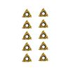 Zorqon 11ER A60 Lathe Threading Carbide Inserts, 60 Degree External Threading Turning Insert for Steel, Threading Insert Turning Tool Holder, 10Pcs