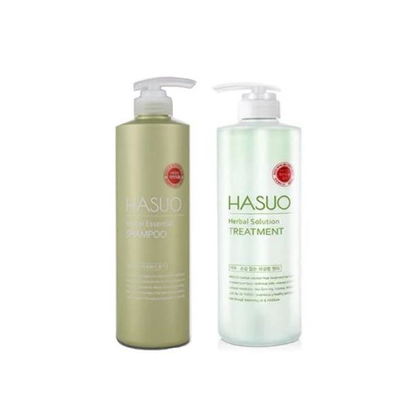 Hasuo Herbal Essential Shampoo & Hasuo Herbal Solution Treatment 750ml/ 25.36 fl.oz each