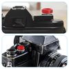 PATIKIL Shutter Release Button, Soft Shutter Release Button, Pure Copper, Camera, Shutter Release Button, Carved, Red, Silver, Black, Pack of 3