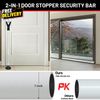 Door Security Bar Heavy Duty Door Jammer Security Bar Adjustable Sliding Door