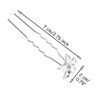 Wedding Hair Accessories for Brides, SONGQEE Flower Pins Pearl Hair Pins, Vintage Hair Barrette Boho Accessory Bobby Pins for Evening Prom Party Hair Styling Pins(20PCS Silver with box)