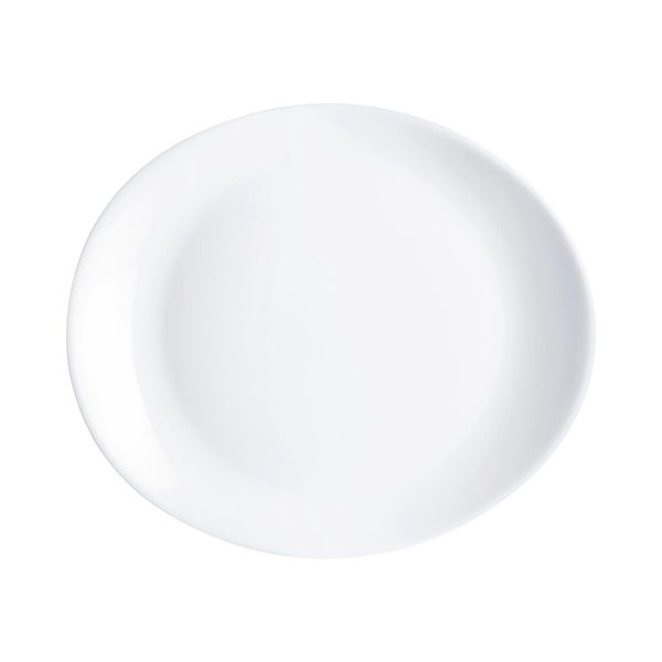 Dajar Servierplatten, Glas, Weiß, 30 x 26 x 3 cm
