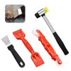 Window Glazing Tool Kit, 4 PCS Glazing Tools, Glazing Tools Bundle, Heavy-Duty Glazing Tools Multi-Functional Hand Tools for Windows Doors Hand Tool Sets