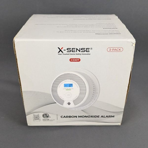 3 Pack Carbon Monoxide Alarm by X-Sense Model CD07 New Open Box