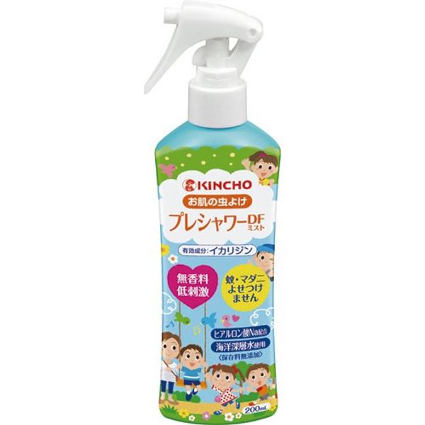 Kincho Skin Insect Repellent Pre-Shower DF Mist, Fragrance-Free, 200ml, by Dai Nippon Jochugiku