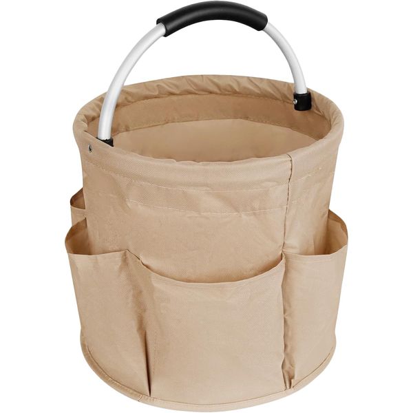 CHENGZI Versatile Collapsible Basket with Handles，Garden Tool Organizer Bag，Foldable Multi-Functional Storage Bag