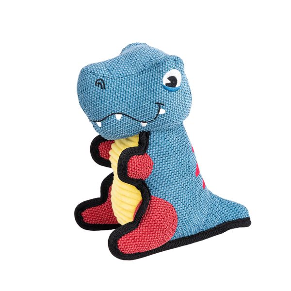 Fuzzl Rex Dinosaurier Hundespielzeug Blau