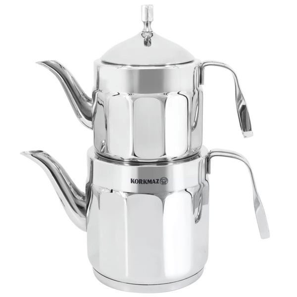 Korkmaz Nostaljia Midi Teapot Set - Gray