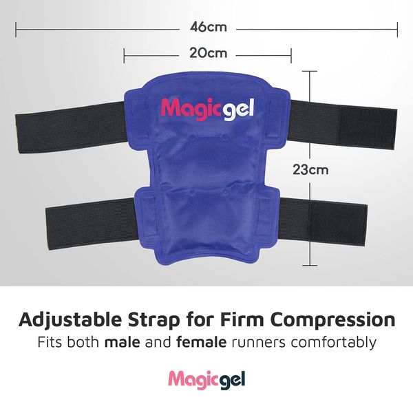 Shin Splint Relief: Ice Packs for Shin Splints, Cryoball and Stretch Bands ( Leg Pain Relief Support) by Magic Gel