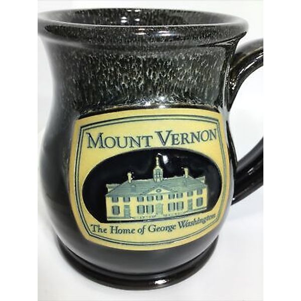 MOUNT VERNON VIRGINIA COFFEE MUG. GEORGE WASHINGTON HOME MUG. Art Deco 3D B259