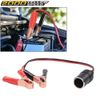 Battery To Cigarette Lighter Adapter Alligator Clamp Clip Car Socket 12 Volt