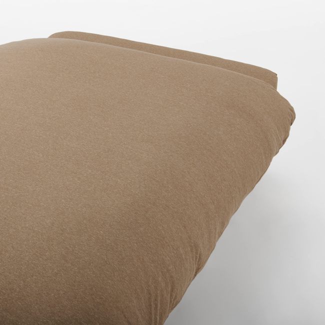 MUJI 44792278 Cotton Sheeting ・ Fallen Cotton Quilt Cover ・ S Heather Mocha Brown